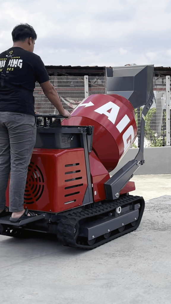 AIGLO-AG50R-Mini-Self-Loading-Concrete-Mixer-Rubber-Track-All-Terrain